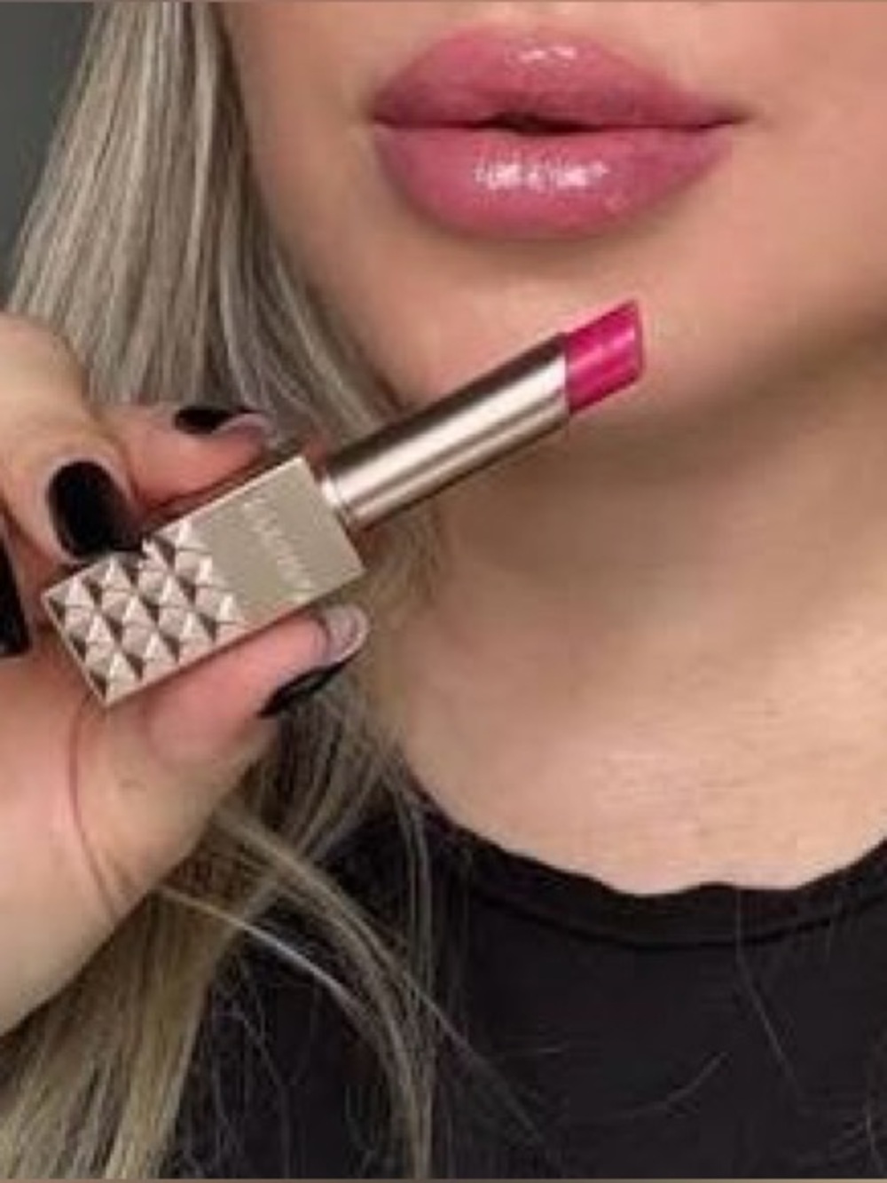 NWT Valentino Spike Disco Balm in color 302R extra pink new in box